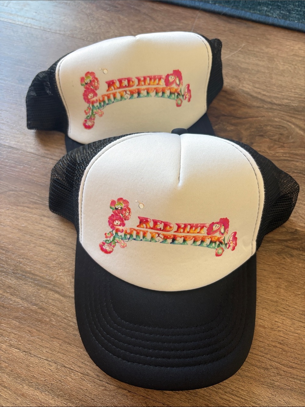 RHCP Black & White Trucker Hat